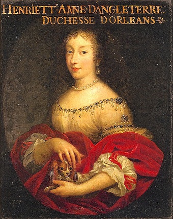 Henrietta Anne,  Duchess of Orléans, ca. 1662 (studio of the Beaubrun Brothers)  Musée National du Château et des Trianons, Versailles