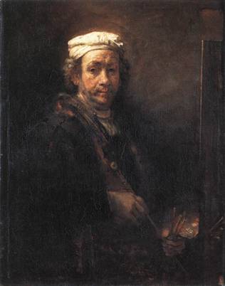 Self Portrait, ca. 1660   (Rembrandt van Rijn) (1606-1669)    Musée du Louvre,  Paris   
