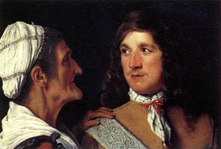 Young Man and the Procuress, ca. 1660  (Michael Sweerts) (1618-1664)   Musée du Louvre,  Paris   
