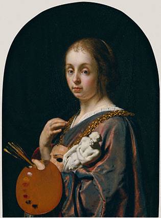 A Woman,  1661  (Frans van Mieris the Elder) (1635-1681) J. Paul Getty Museum, Los Angeles, CA   82.PC.136 
