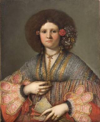 Venetian Woman, ca. 1658-1662 (Gerolamo Forabosco) (1604-1679)    Kunsthistorisches Museum, Wien     GG_3518 