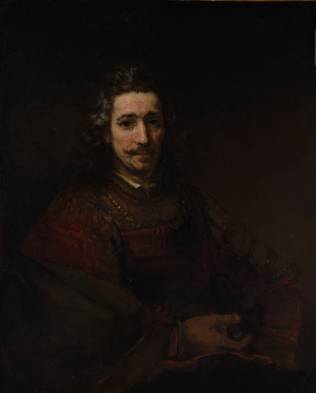 A Man with a Magnifying Glass, ca. 1660-1664  (Rembrandt van Rijn) (1606-1669)    The Metropolitan Museum of Art, New York, NY      14.40.621         
