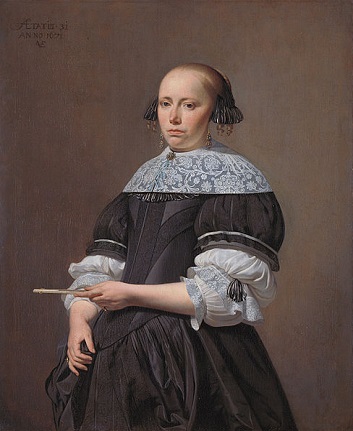 Elisabeth van Kessel, 1671(Caesar van Everdingen) (1616-1678)  Rijksmuseum, Amsterdam,  SK-A-1340 