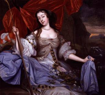 Barbara Palmer (née Villiers), Duchess of Cleveland, ca. 1670  (John Michael Wright) (1617-1694)    National Portrait Gallery, London   NPG 5497         