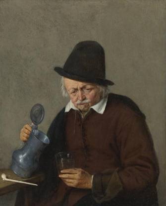 A Man with Tankard, ca. 1670-1678 (Adriaen van Ostade) (1610-1685) Sothebys   Sale N08712