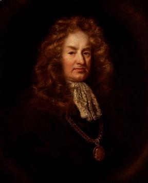Elias Ashmole, ca. 1687-1689  (after John Riley) (1646-1691)   National Portrait Gallery, London   NPG 1602 