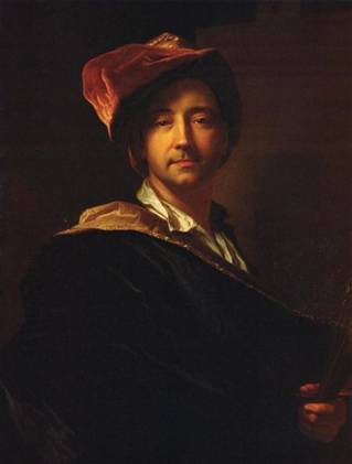 Self Portrait at 39 years old, 1698 (Hyacinthe Rigaud)  (1659-1743)   Location TBD