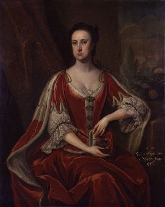 Anne Hatton, Countess of Winchilsea, 1727   (attributed to Jonathan Richardson) (1667-1745)   National Portrait Gallery, London    NPG 3622a