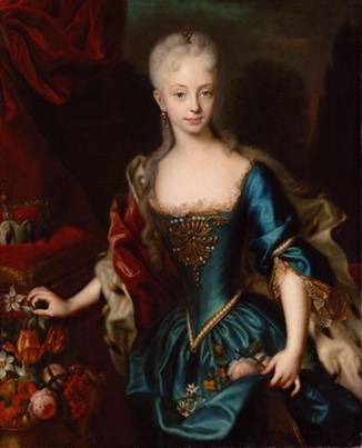 Maria Theresa at 11 years old, ca. 1728  (Andreas Moller)  (1684-1762) Kunsthistorishes Museum, Wien   Inv.-Nr. GG_2115    