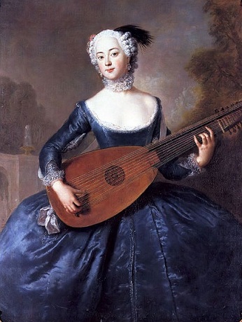 Eleanore Louise Albertine, 1745 (Antoine Pesne) (1683-1757)   Charlottenburg Palace, Berlin