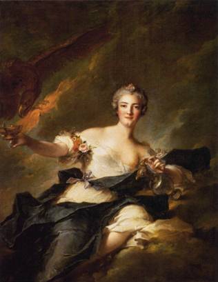 The Duchesse de Chaulnes as Hebe, ca. 1744  (Jean-Marc Nattier) (1685-1766)    Musée du Louvre, Paris 