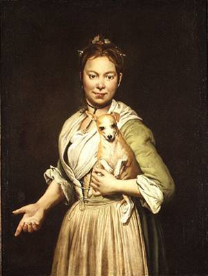 A  Woman with Dog, ca. 1745 (Giacomo Ceruti) (1698-1767)   The Metropolitan Museum of Art, New York, NY    30.15 