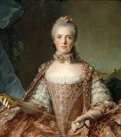 Marie Adélaïde de France, 1756  (Jean-Marc Nattier) (1685-1766)  Musée du Château et des Trianons, Versailles,  MV 3801 