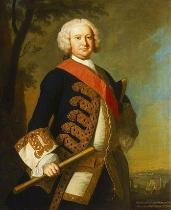 Admiral Sir Peter Warren, ca. 1748-1752 (Thomas Hudson) (1701-1779) National Maritime Museum, Greenwich