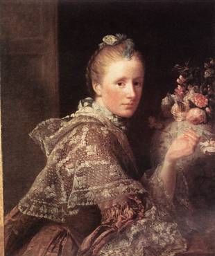 The Artists Wife, ca. 1754-1755 (Allan Ramsay) (1713-1784)  National Galleries of Scotland, Edinburgh  