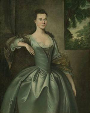 Mrs. Joseph Blaney (Abigail Browne),  ca. 1757  (Joseph Blackburn) (fl. 1753-1763)   Museum of Fine Arts, Boston    29.785 