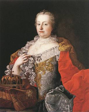 Maria Theresa, ca. 1750s (Martin van Meytens) (1695-1770) Szépmüvészeti Museum, Budapest   