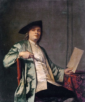 Cornelis Ploos van Amstel,  ca. 1758 (George van der Mijn) (1726-1763) Mauritshuis, Den Haag 