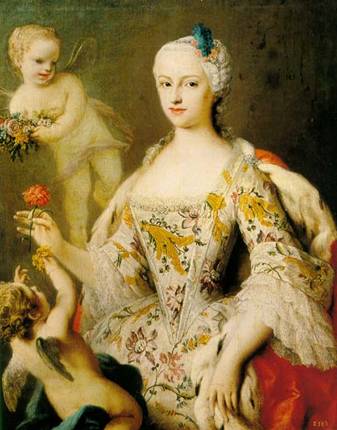 Maria Antonia of Spain, Queen Consort of Bohemia ca. 1750 (Unknown Artist) Location TBD
