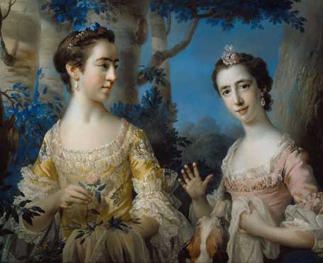 Two Young Women, 1757 (Francis Cotes) (1726-1770) Speed Museum of Art, Louisville, KY  1998.6.2