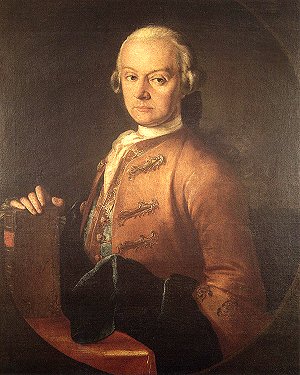 Leopold Mozart, ca. 1765 (Pietro Antonio Lorenzoni)  (1721-1782) Internationale Stiftung Mozarteum, Salzburg