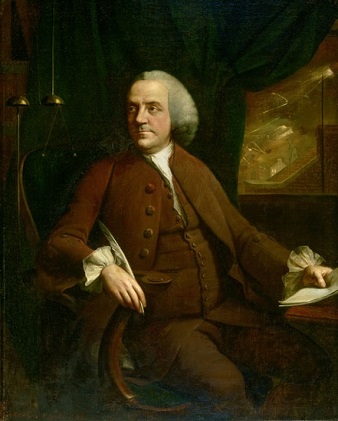 Benjamin Franklin, 1762 (Mason Chamberlin) (1727-1787)  Philadelphia Museum of Art, PA  1956-88-1 