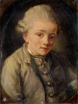 A Boy, possibly W.A. Mozart, ca. 1763-1764 (Jean-Baptiste Greuze) (1725-1805) Location TBD   Yale University Collection of Musical Instruments, New Haven, CT? 