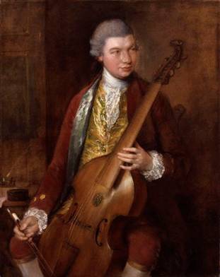 Karl Friedrich Abel, ca. 1765 (Thomas Gainsborough)  (1727-1788)    National Portrait Gallery, London    NPG 5974