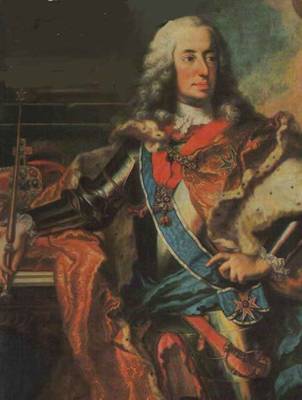 Charles VII, Holy Roman Emperor (detail), ca. 1766 (Georg Desmarées) (1697-1766) Schlöss Nymphenburg, München 