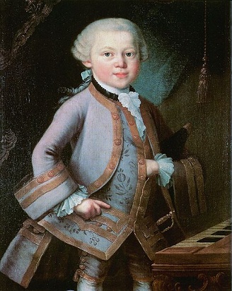 Wolfgang Amadeus Mozart, 1763 (Pietro Antonio Lorenzoni) (1721-1782)  Internationale Stiftung Mozarteum, Salzburg 