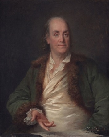 Benjamin Franklin, ca. 1778 (Anne-Rosalie Bocquet Filleul) (1752-1794)  Philadelphia Museum of Art, PA 2007-13-2  