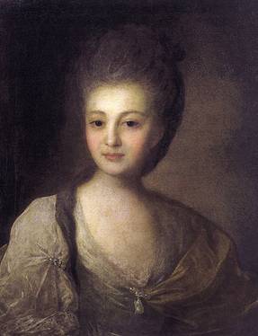 Alexandra Struiskaya, ca. 1772  (Fyodor Rokotov)  (1736-1809) State Tretyakov Gallery, Moscow