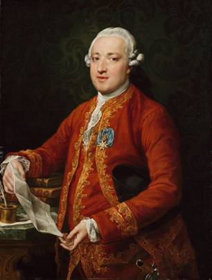 Don José Moñino y Redondo, Conde de Floridablanca, ca. 1776  (Pompeo Batoni) (1708-1787) Art Institute of Chicago, IL, 1974.386 