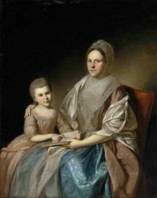 Mrs. Samuel Mifflin and her Granddaughter, ca. 1777 (Charles Wilson Peale) (1741-1827)   The Metropolitan Museum of Art, New York, NY    22.153.2 