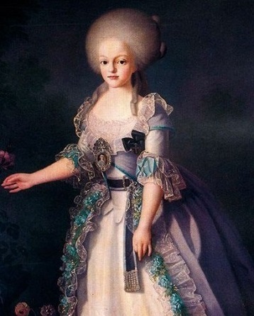 Doña Carlota Joaquina of Spain, Future Queen of Portugal, ca. 1780 (Giuseppe Troni) (1839-1810)  Location TBD   