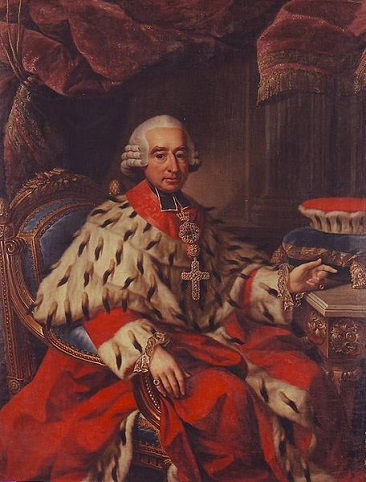 Friedrich Carl von Erthal, Archbishop of  Mainz, 1786 (George Anton Abraham Arlaub) (1744-1788)   Schloss Johannisberg, Hessen 