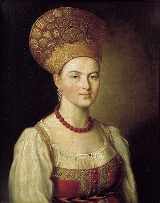 A Woman, 1784 (Ivan Argunov) (1727-1802)  State Tretyakov Gallery, Moscow  