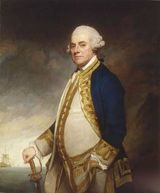 Admiral Sir Charles Hardy, ca. 1780  (George Romney) (1734-1802) Location TBD