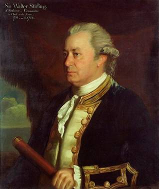 Captain Sir Walter Stirling, ca. 1780  (James Northcote) (1746-1831) National Maritime Museum, Greenwich, London BHC3038 