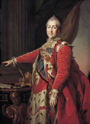 Catherine II, Queen of Russia, ca. 1782  (Dmitry Levitsky) (1735-1822)  State Tretyakov Gallery, Moscow 