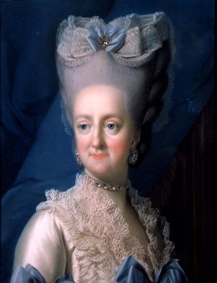 Juliana Maria of Brunswick, Queen of Denmark, ca. 1780 (Vigilius Eriksen) (1722-1782)   Rosenborg Slot,København