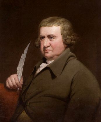 Erasmus Darwin, ca. 1790-1795 (Joseph Wright of Derby) (1734-1797)    Wolverhampton Art Gallery,  West Midlands   UK 