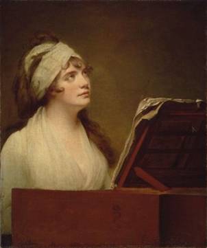 Miss Mary Tunaley, future Mrs. Francis Boott, ca. 1790-1793 (Joseph Wright of Derby) (1734-1797)   Museum of Fine Arts, Boston    51.1528 