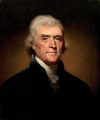 Thomas Jefferson, 1800 (Rembrandt Peale) (1778-1860)   White House Art Collection,  Washington, D.C.,   962.395.1 