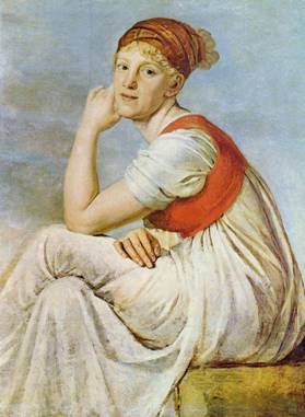 Heinrike Dannecker, ca. 1802 (Christian Gottlieb Schick) (1776-1812) Staatsgalerie Stuttgart 