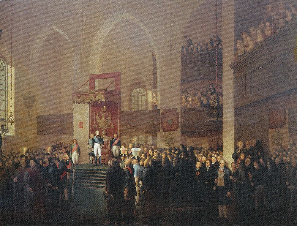 Porvoon valtiopaivat, 1809, March 15th by Emanuel Thelning