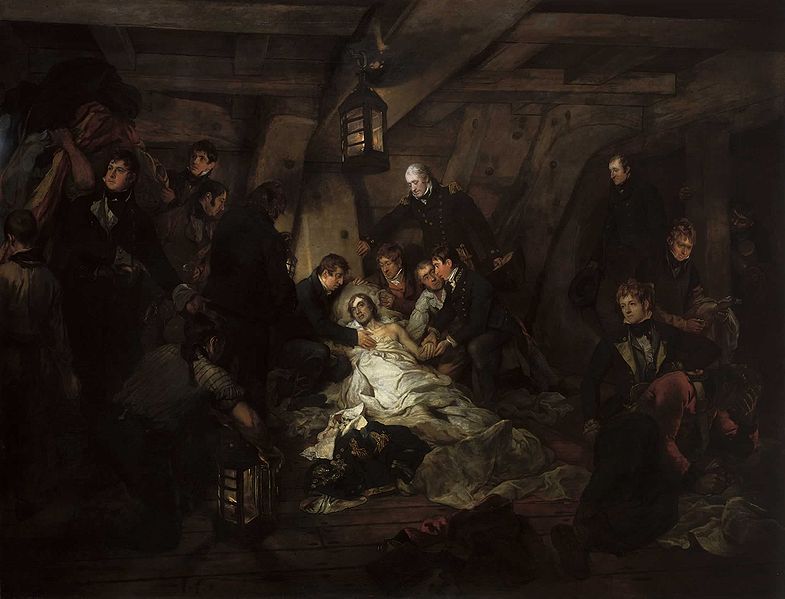Death of Admiral Horatio Nelson, October 21st, 1805, by Arthur William Devis (1762-1822) National Maritime Museum , Greenwich.