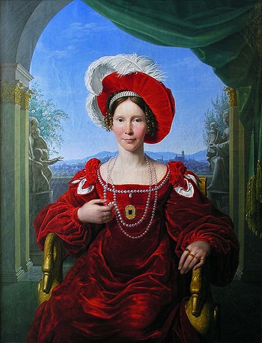 Auguste von Hessen-Kassel, ca. 1815 (Johann Friedrich Bury) (1763-1823)  Schloss Elisabethenberg, Meiningen 