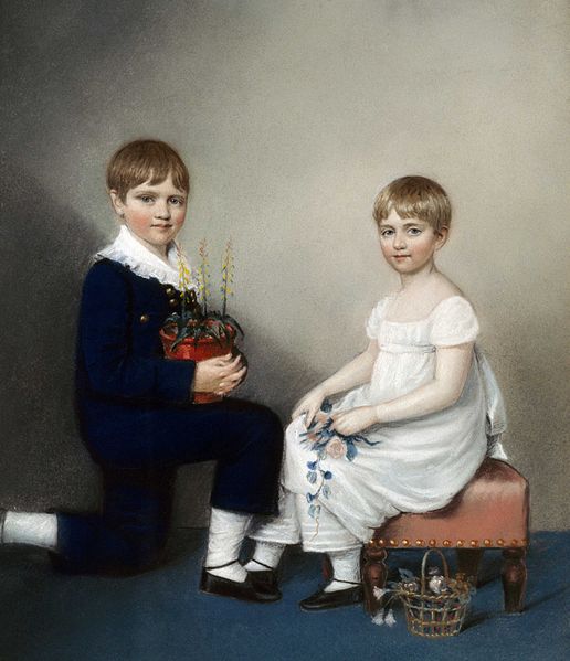 Charles and Catherine Darwin 1816 by Ellen Sharples