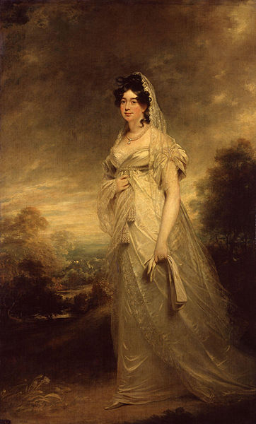 Harriot Mellon  Duchess of St Albans 1817-18 by Sir William Beechey NPGL  1915